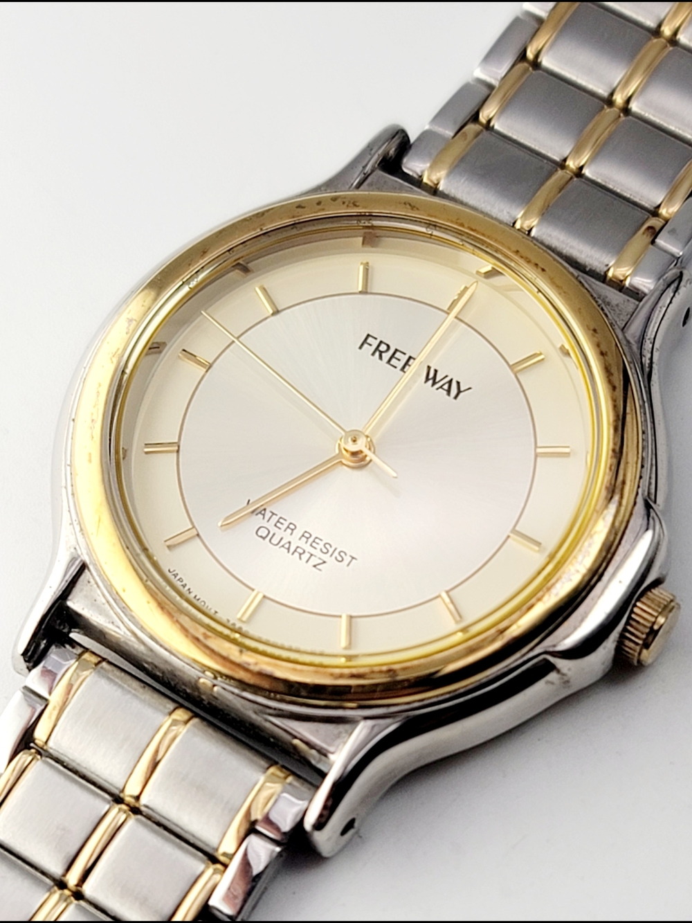 Freeway Two-Tone Men’s Watch in Gold and Silver
